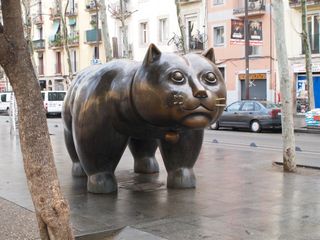 Статуя Кота в Барселоне